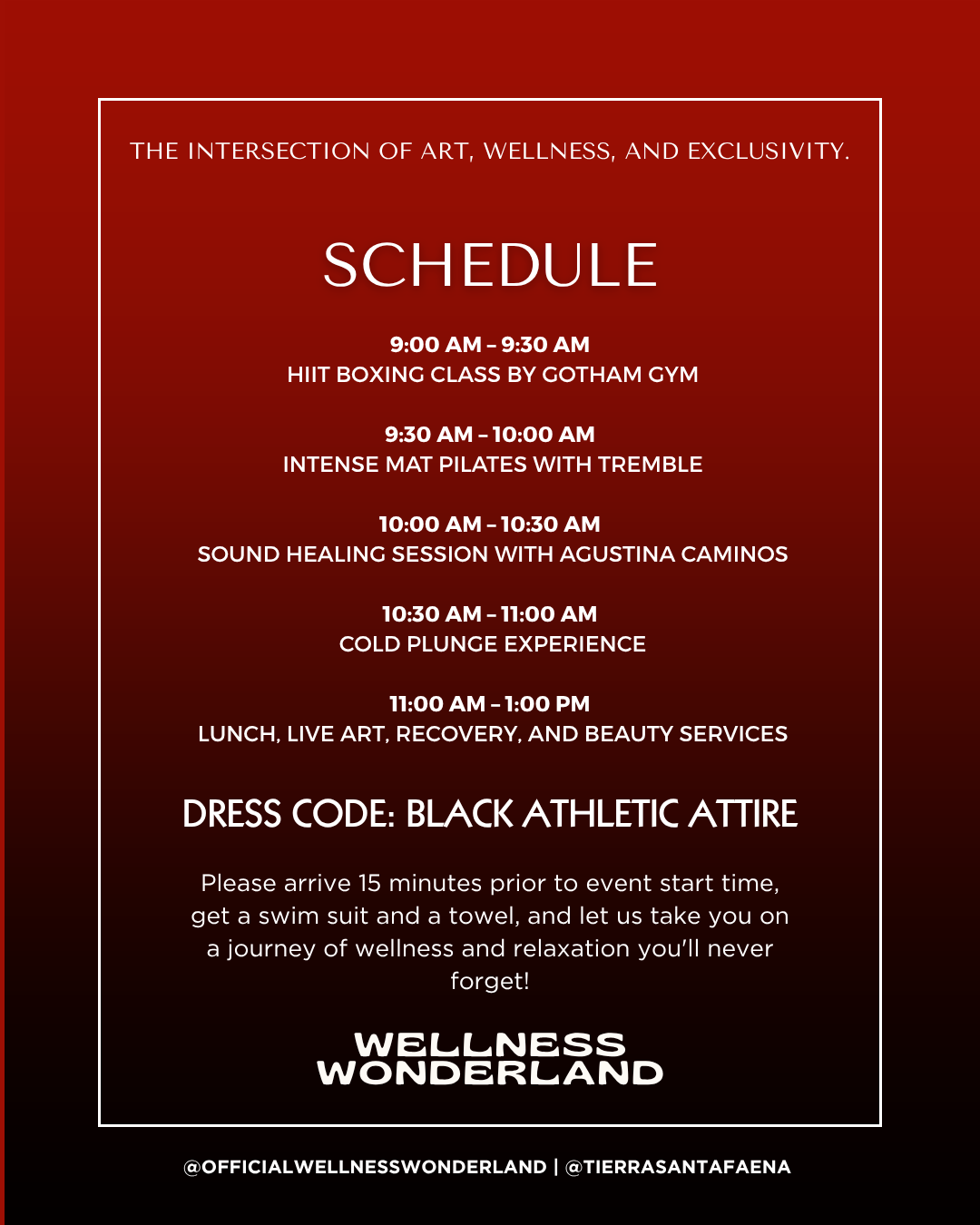 WELLNESS WONDERLAND x FAENA ART AWAKENING BASEL