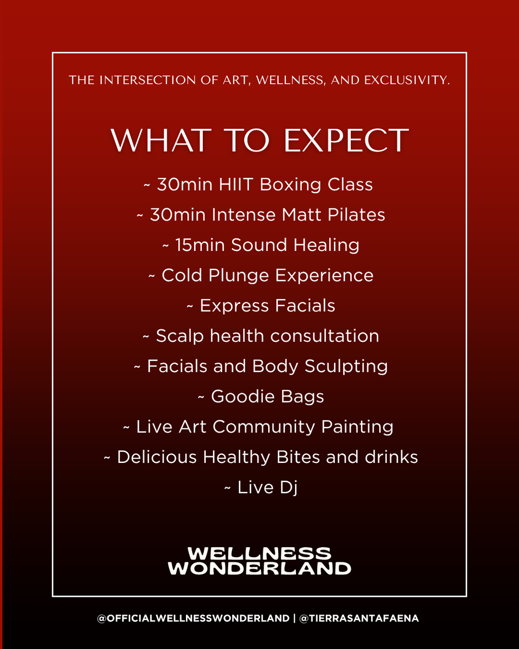 WELLNESS WONDERLAND x FAENA ART AWAKENING BASEL